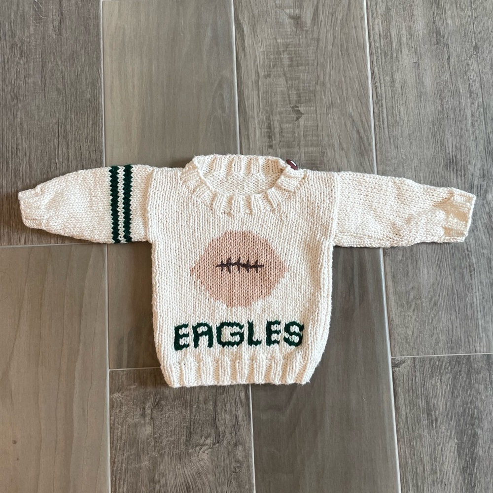 Hearthside Handwork’s custome made Eagles football sweater